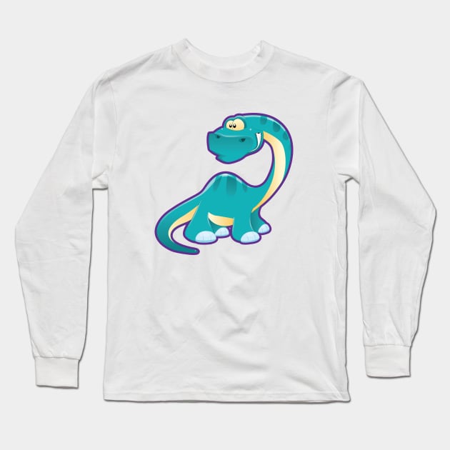 DINO HAPPY Long Sleeve T-Shirt by leobass